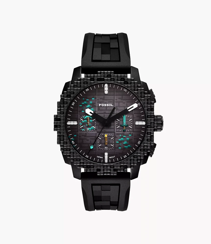 Minecraft x Fossil Limited-Edition Deepslate Chronograph Watch