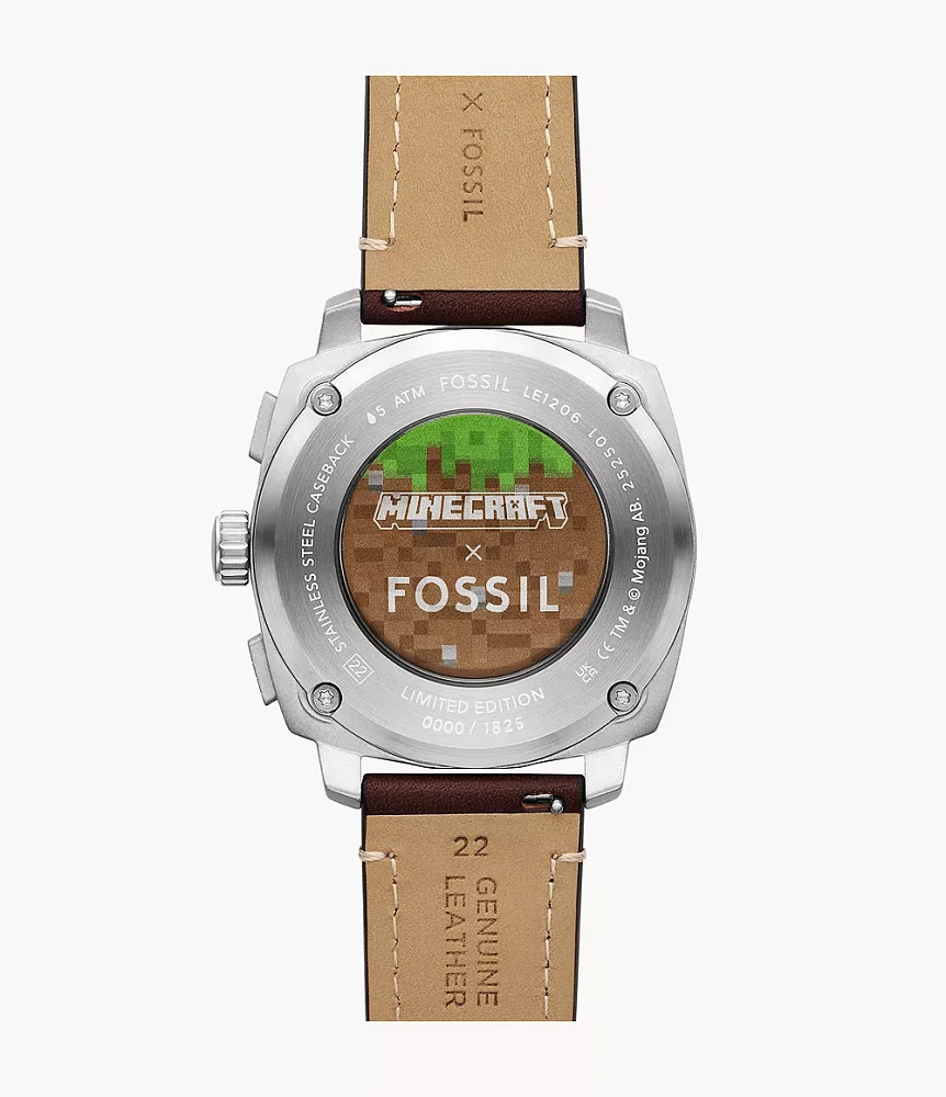 Minecraft x Fossil Limited-Edition Grass Block Chronograph Watch