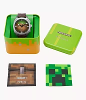 Minecraft x Fossil Limited-Edition Grass Block Chronograph Watch