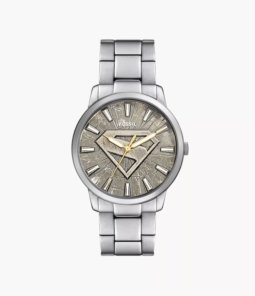 Superman x Fossil Limited-Edition S-Shield Watch Set