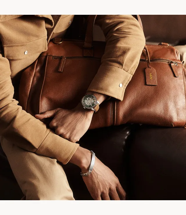 Men's Estate Bags | FOSSIL | Mens travel bag, Mens leather bag, Leather  weekender bag