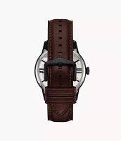 Townsman Automatic Dark Brown Leather Watch