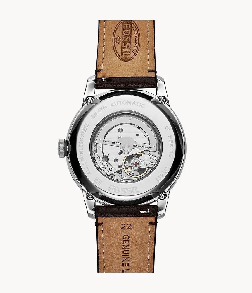 Townsman Automatic Brown Leather Watch