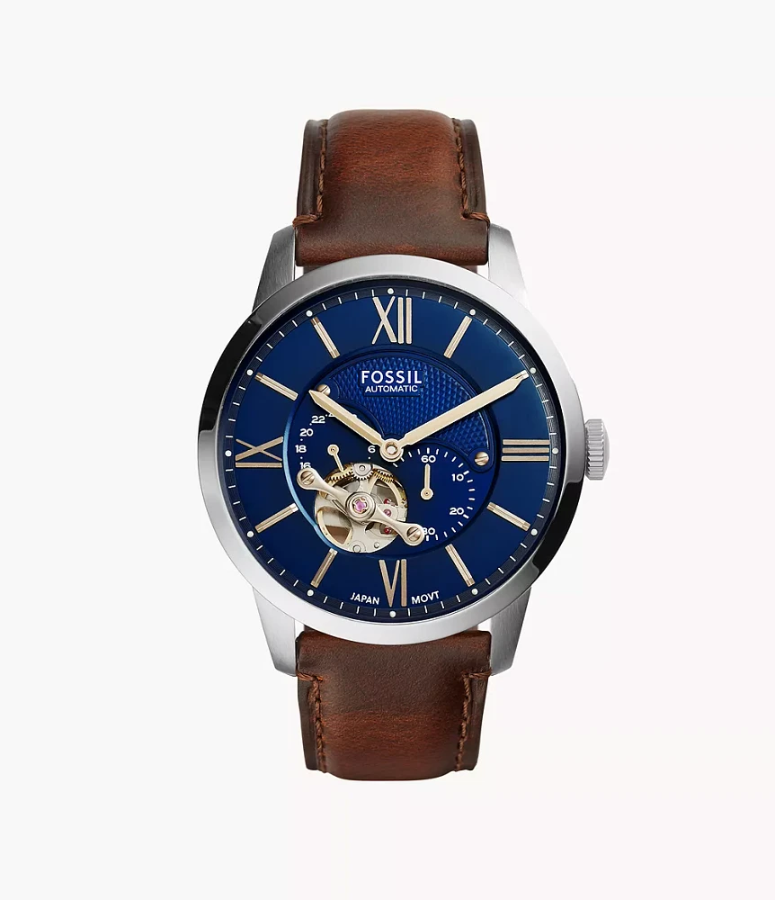 Townsman Automatic Brown Leather Watch