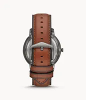 Neutra Automatic Amber Leather Watch