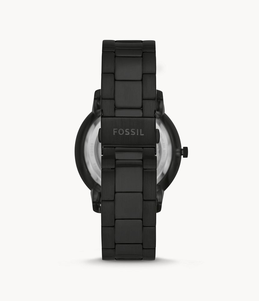 Neutra Automatic Black Stainless Steel Watch