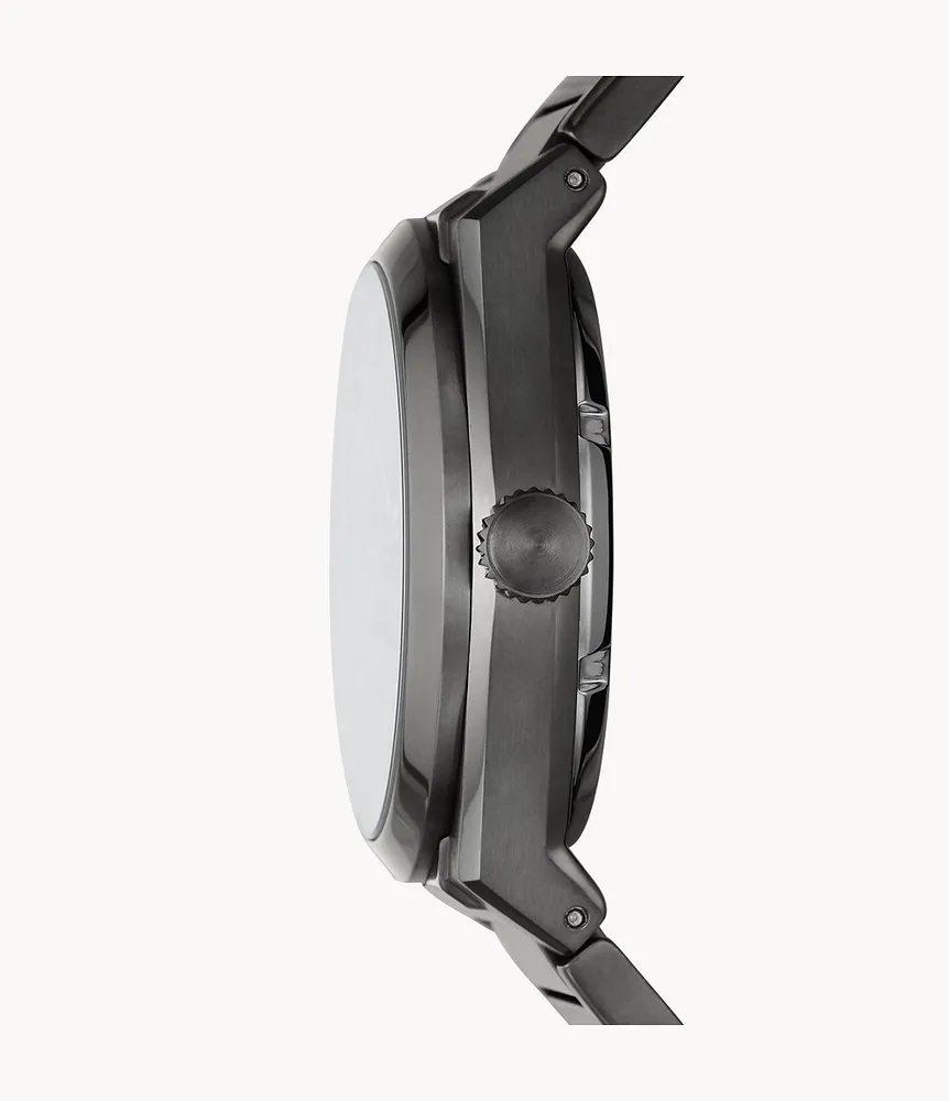 Everett Automatic Smoke Stainless Steel Watch