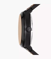 Everett Automatic Dark Brown LiteHide™ Leather Watch