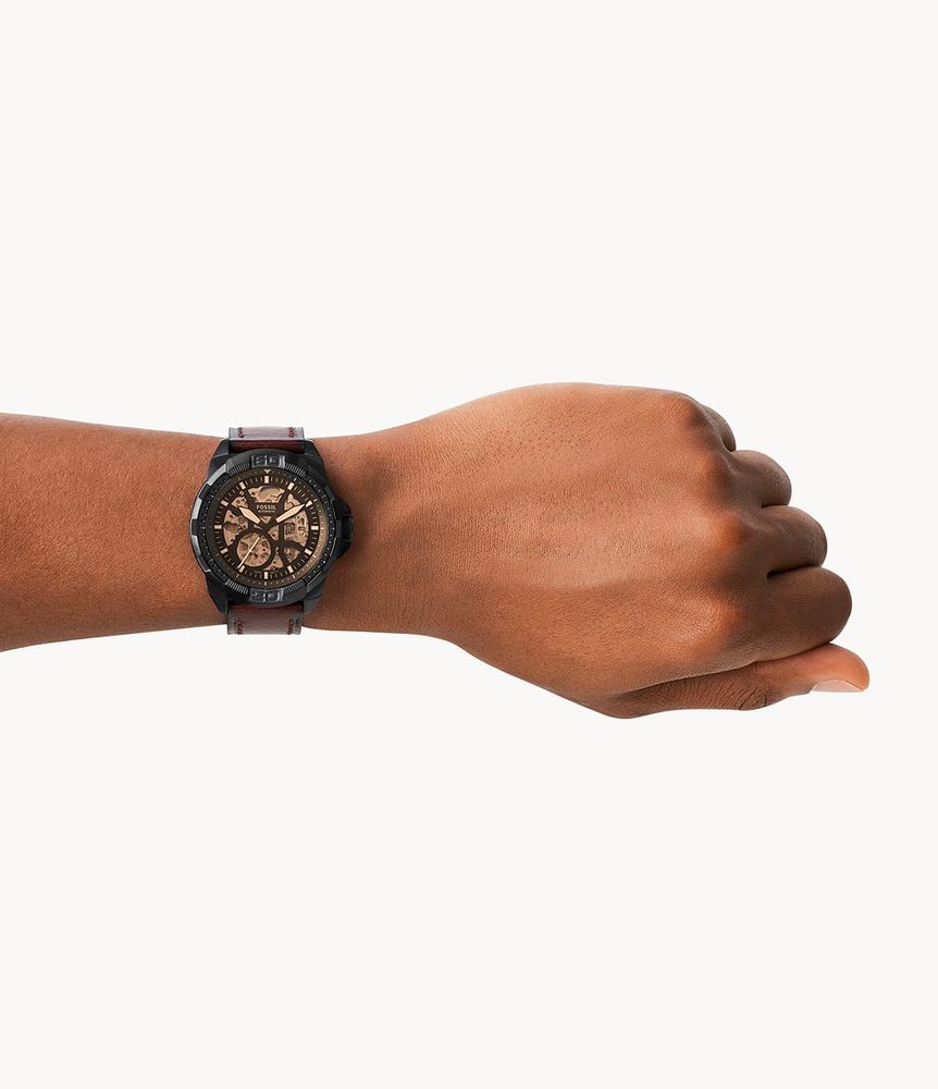 Bronson Automatic Brown LiteHide™ Leather Watch
