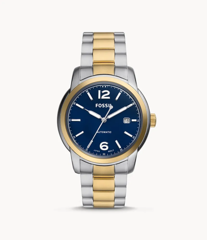 Fossil Heritage Automatic Two-Tone Stainless Steel Watch