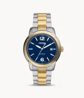 Fossil Heritage Automatic Two-Tone Stainless Steel Watch