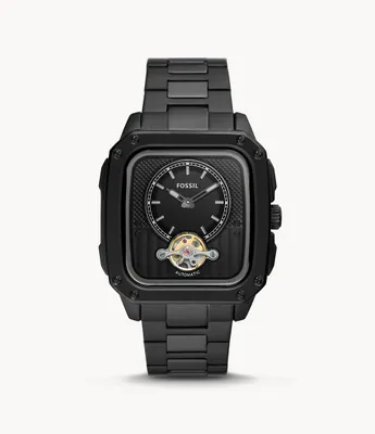 Inscription Automatic Black Stainless Steel Watch