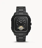 Inscription Automatic Black Stainless Steel Watch