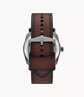 Machine Automatic Brown LiteHide™ Leather Watch