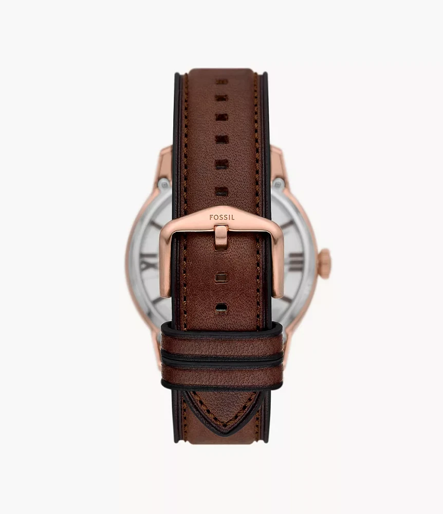 Townsman Automatic Brown Leather Watch