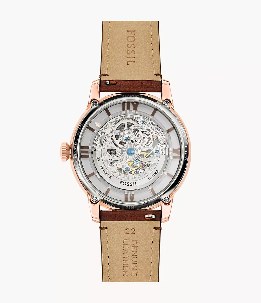 Townsman Automatic Brown Leather Watch