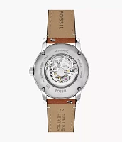 Fossil Heritage Automatic Brown Leather Watch