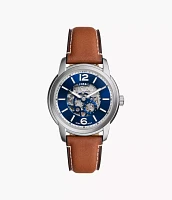 Fossil Heritage Automatic Brown Leather Watch