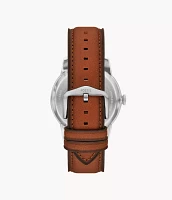 Townsman Multifunction Brown Leather Watch