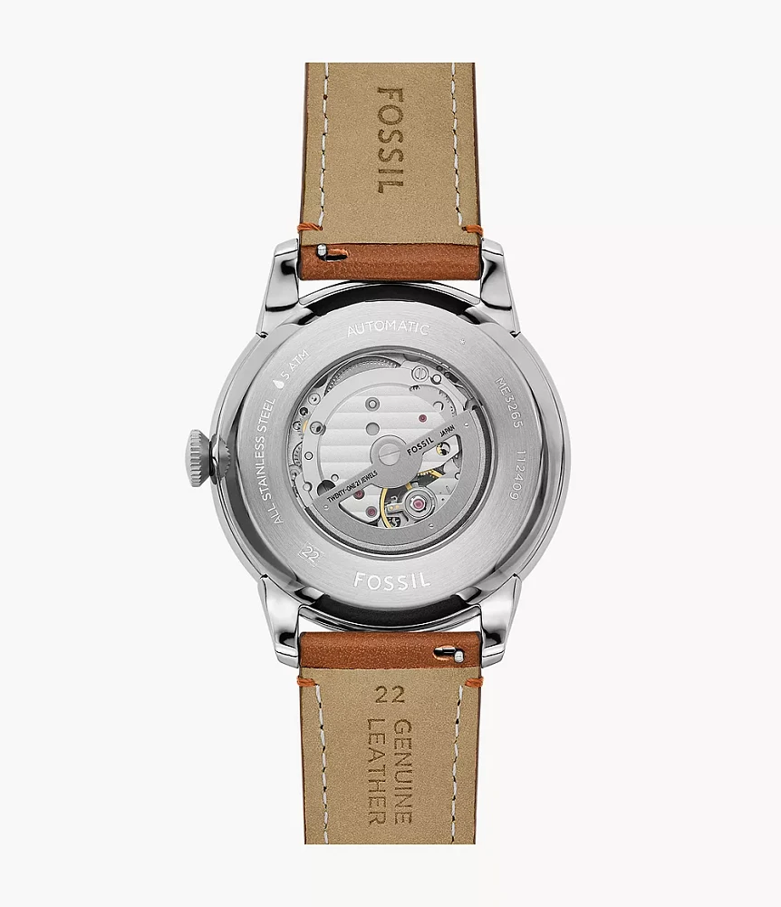 Townsman Automatic Brown Leather Watch
