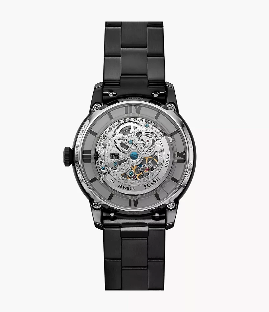 Townsman Automatic Black Stainless Steel Watch