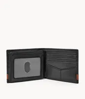Quinn Leather Flip ID Bifold Wallet