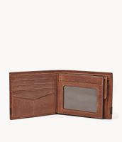 Quinn Leather Large Coin Pocket Bifold Wallet