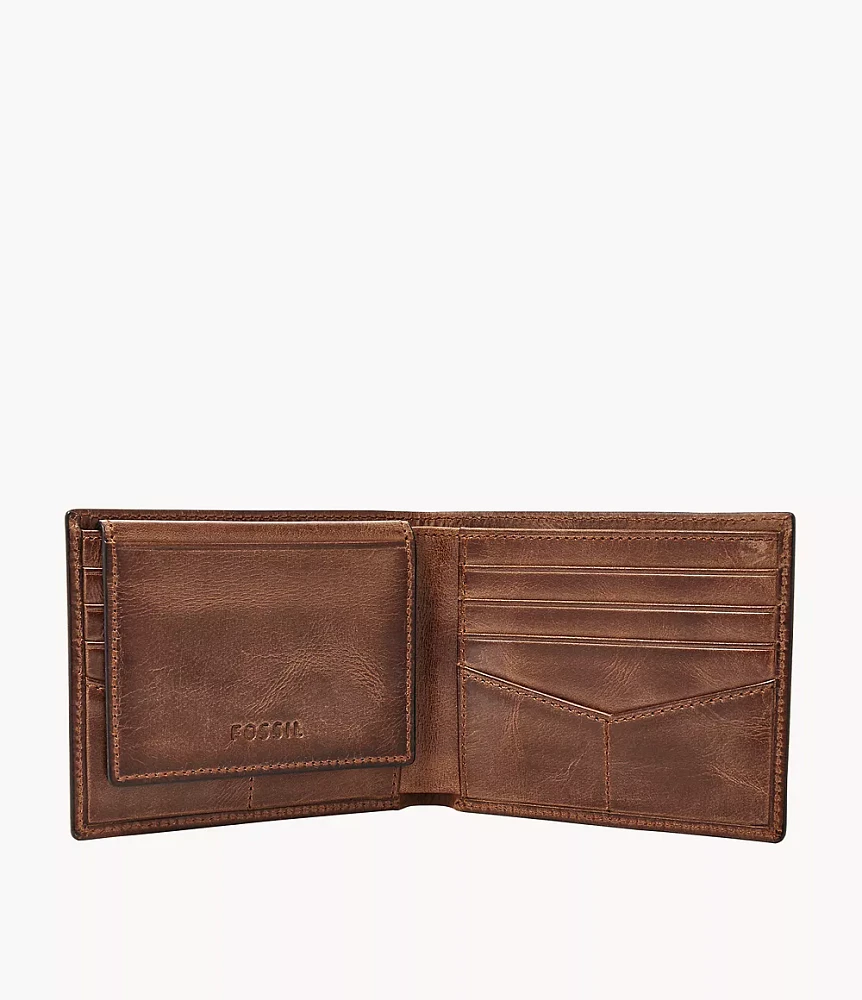 Derrick Leather RFID Passcase Wallet