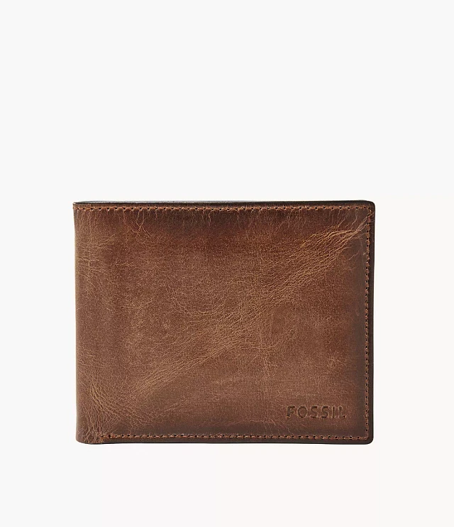 Derrick Leather RFID Passcase Wallet