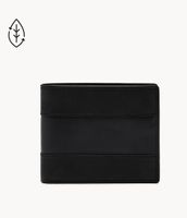Everett Leather Bifold with Flip ID Wallet