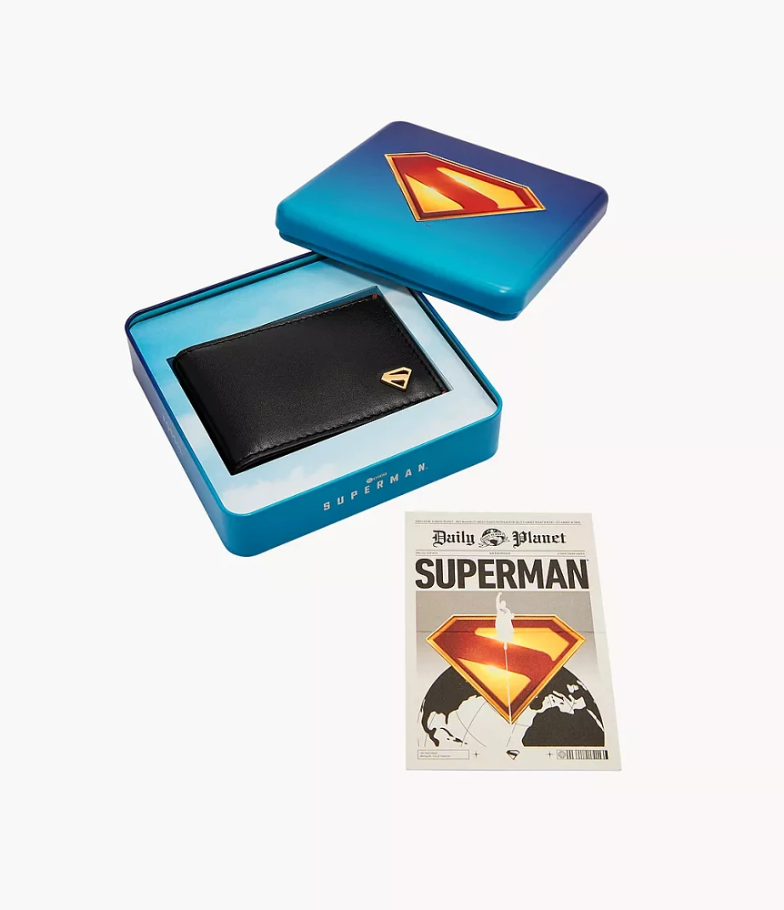 Superman x Fossil Derrick Money Clip Bifold