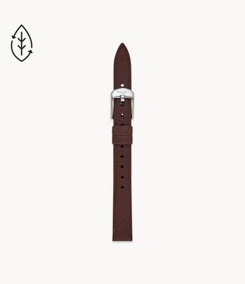 12mm Dark Brown Eco Leather Strap - S121034 - Fossil
