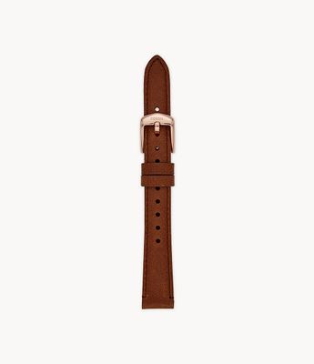 14mm Brown Leather Strap - S141180 - Fossil