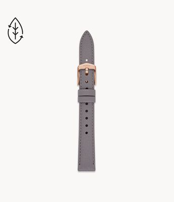14mm Gray Eco Leather Strap