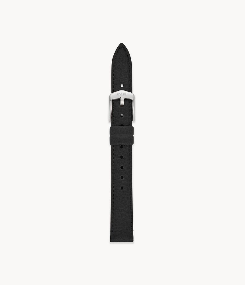 14mm Black LiteHide™ Leather Strap