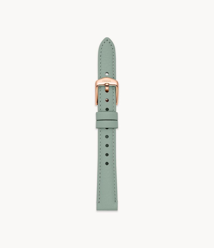 14mm Green Leather Strap - S141231 - Fossil