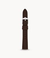 16mm Espresso Leather Watch Strap