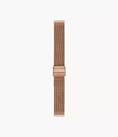 16 mm Rose-Gold-Tone Steel Mesh Bracelet