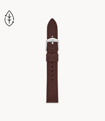16mm Dark Brown Eco Leather Strap - S161094 - Fossil
