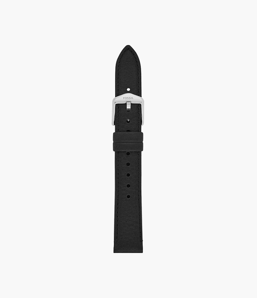 16mm Black LiteHide™ Leather Strap