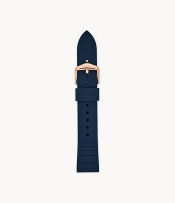 18mm Navy Silicone Strap