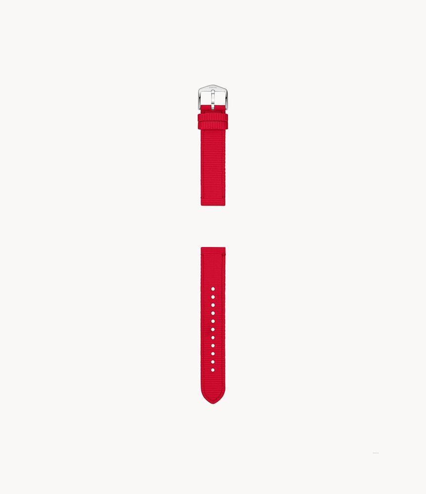 Limited Edition Pride 18mm Red rPET Strap - S181483 - Fossil