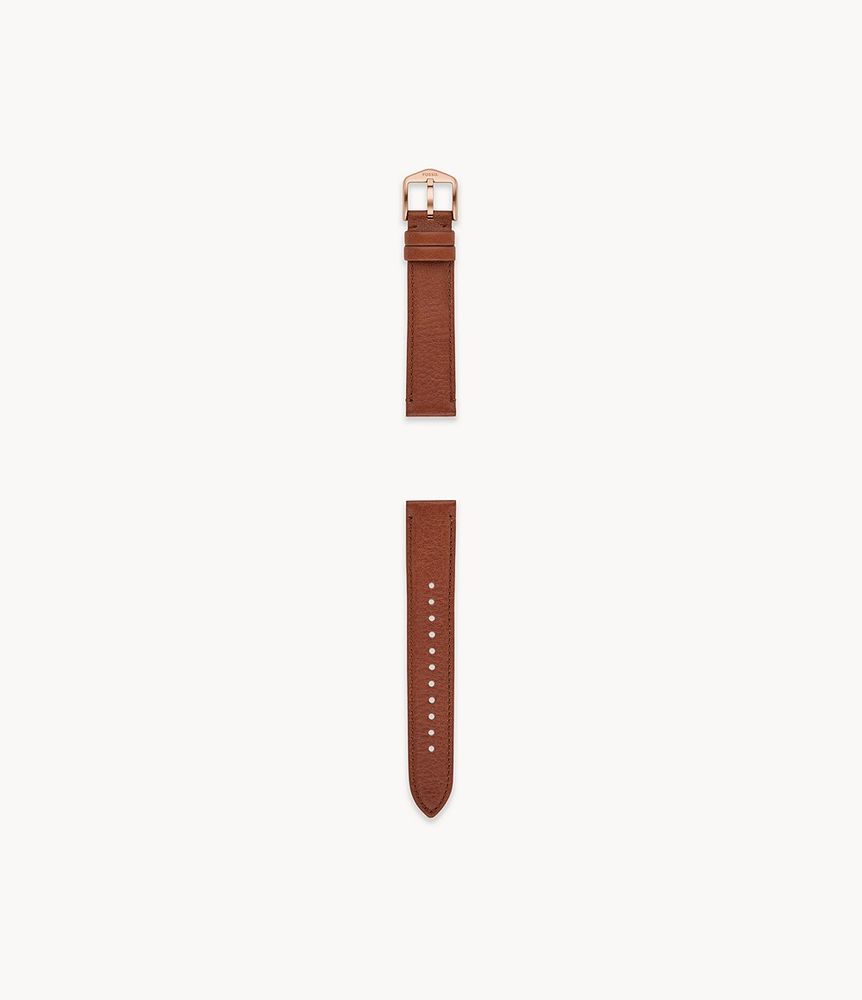 18mm Medium Brown LiteHide™ Leather Strap