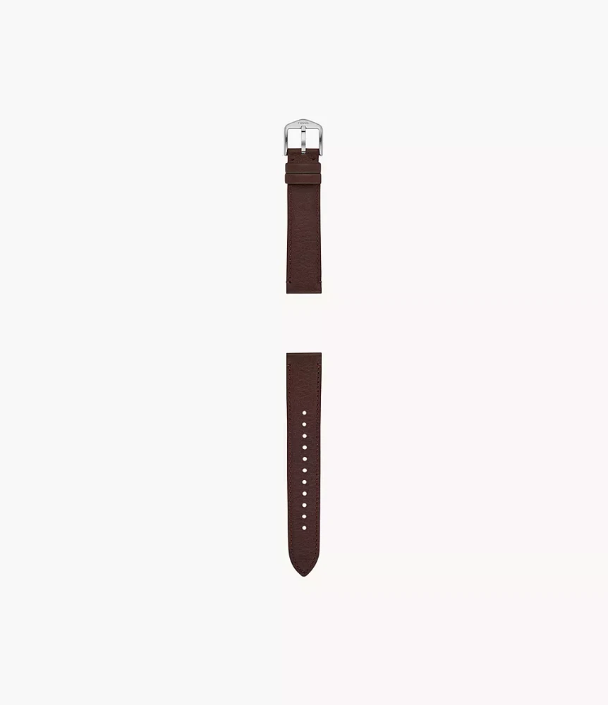 18mm Dark Brown LiteHide™ Leather Strap