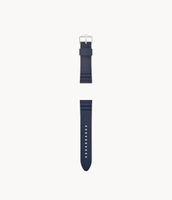 22mm Light Blue Silicone Watch Strap - S221302 - Fossil