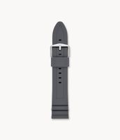 Bracelet de montre en silicone gris de 22mm