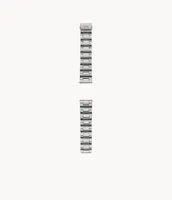 22 mm Three-Row Stainless Steel Bracelet