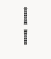 22mm Three-Row Smoke Stainless Steel Bracelet