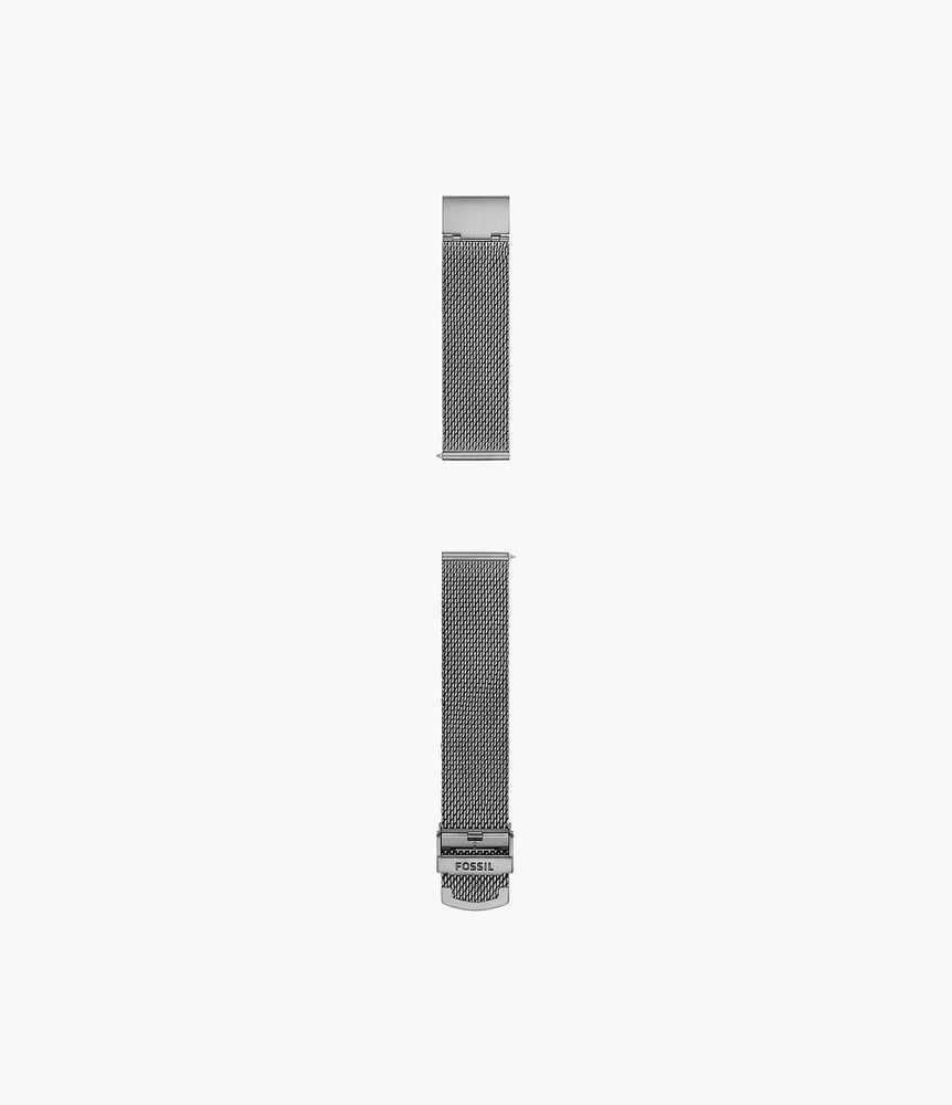 22mm Smoke Stainless Steel Mesh Bracelet