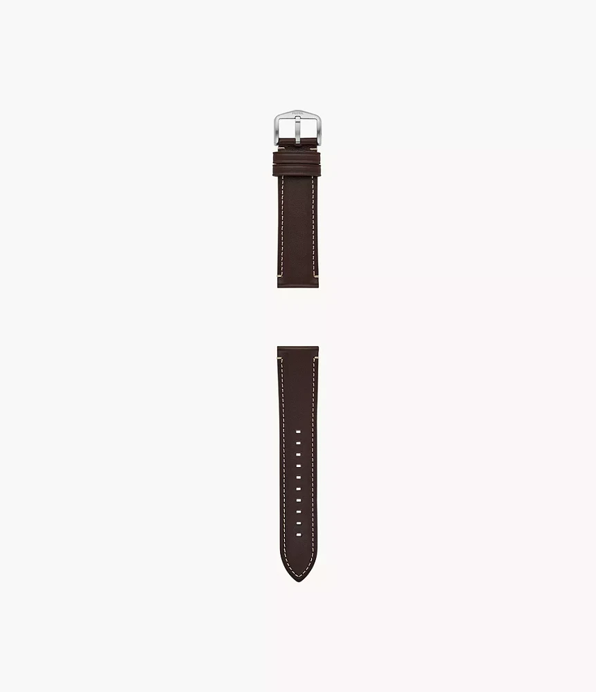 22mm Dark Brown LiteHide™ Leather Strap